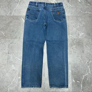 Carhartt Jeans Mens 36x32 * B460 dvb Workwear Pants Relaxed Fit Dark Denim